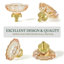 Boutons d'armoire modernes en cristal floral, champagne transparent avec base en alliage de laiton poli, pour armoires, tiroirs (ensemble de 2)-124586334