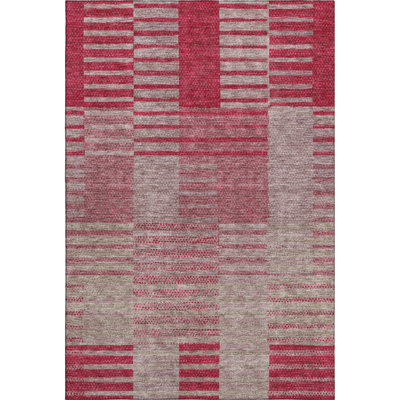 Premium Machine Washable Prisco Garnet Rug