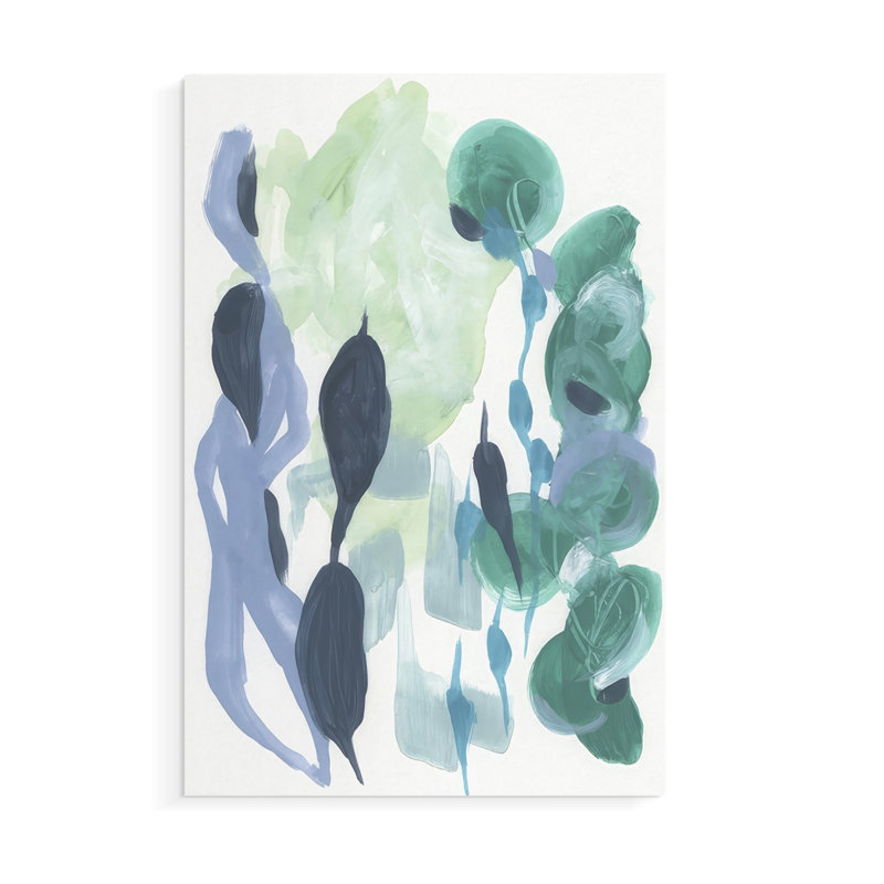 Abstrait varech II - impression sur toile seulement - non encadré, H 18 po x l 12 po