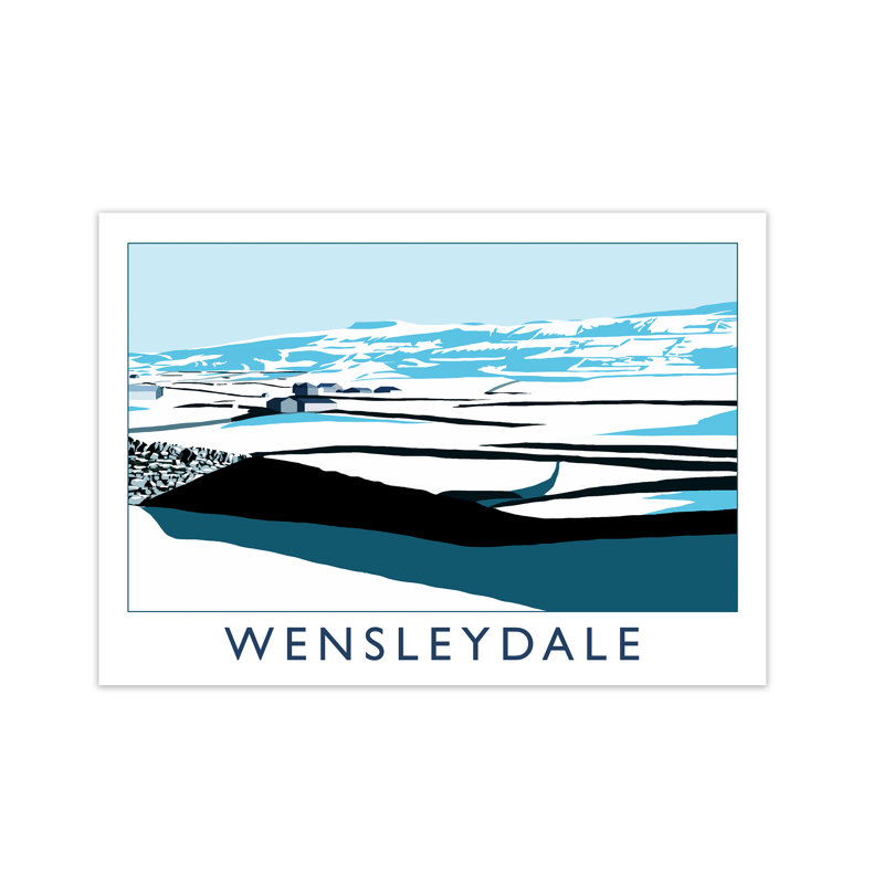 Wensleydale In Snow 1 Piece Wall Art, 59.4 cm H x 81.4 cm W
