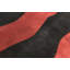 Hand-Knotted High-Quality Red and Black Area Rug