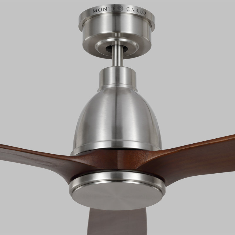 Smart LED Ceiling Fan, Brushed Silver