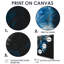 «Blue Gray Astrology Celestial Courage Aries», reproduction d'art astronomique murale-2097544300-2097544210