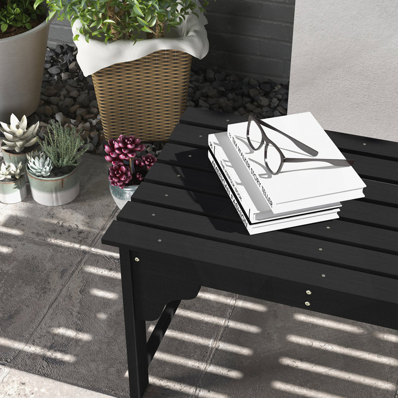 Banc de jardin, banc de parc extérieur avec siège à lattes, banc de chambre à coucher