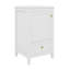 Meuble-lavabo en bois massif de 20 po avec lavabo, armoire autoportante, porte à fermeture douce, support de rangement, tiroir