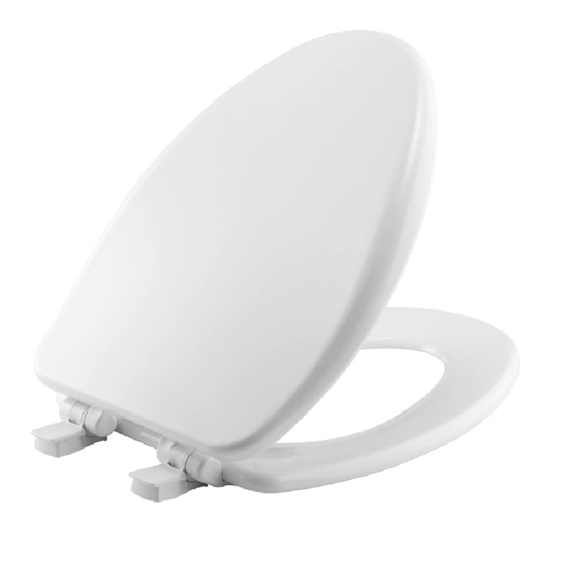 Mayfair by Bemis Alesio Slow Close Elongated White Enameled Wood Toilet Seat