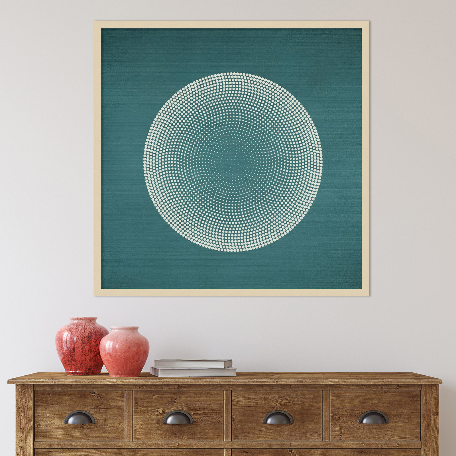 Circles Print by Incado, Brown, 33" H x 33" W x 1" D