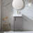 Calvinesha 18'' Dark Gray Mini Single Bathroom Vanity with Ceramic Top