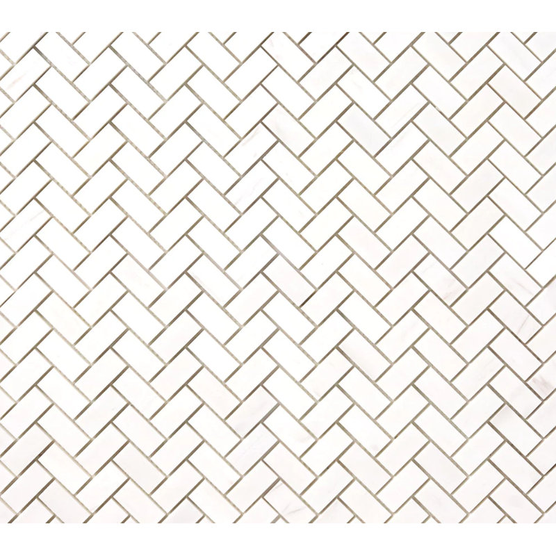 Carreau de mosaïque en marbre 12 po x 12 po