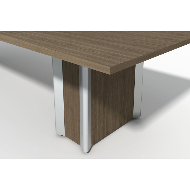 120'' Rectangle Conference Table, Hi Teak