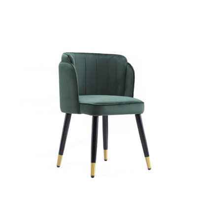 Chaise de salle à manger en vert