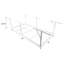 Rangement pour garage en métal blanc 4 x 8 pi, 600 lb Capacité, 22 po x 40 po pour le rangement saisonnier et d'outils en support, réglable, pour récupérer les outils