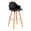 Kai Upholstered Bar Stool with Solid Wood Frame-138653062