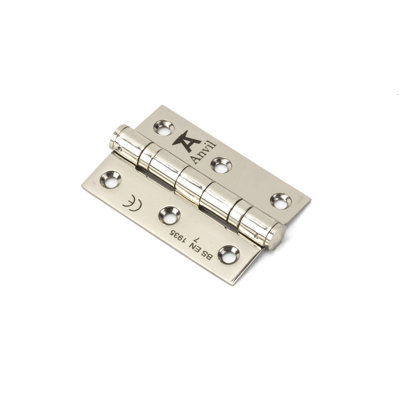 7.6cm H x 5.3cm W Butt Bearing Pair Door Hinges