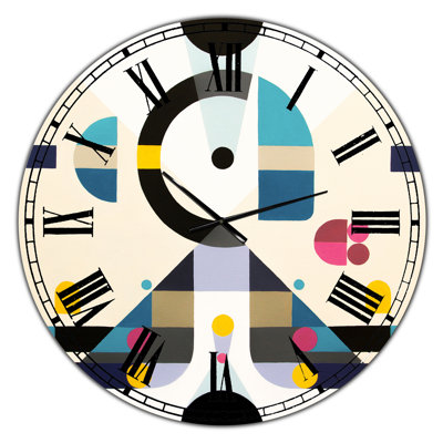 Grande horloge murale Mid-Century