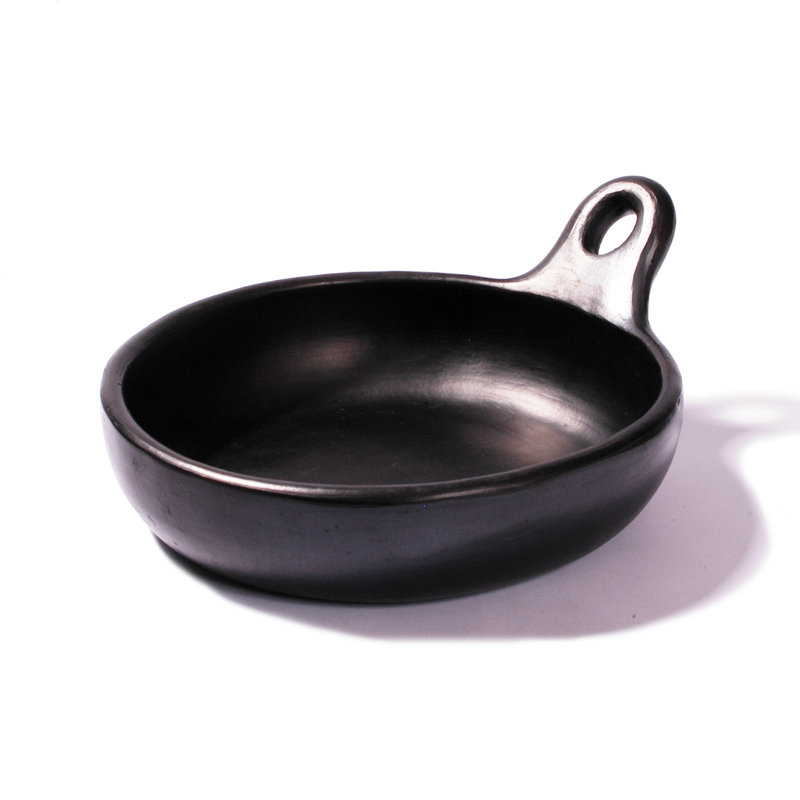 Batterie de cuisine ancienne, casserole en argile Chamba, moyenne, 48 onces