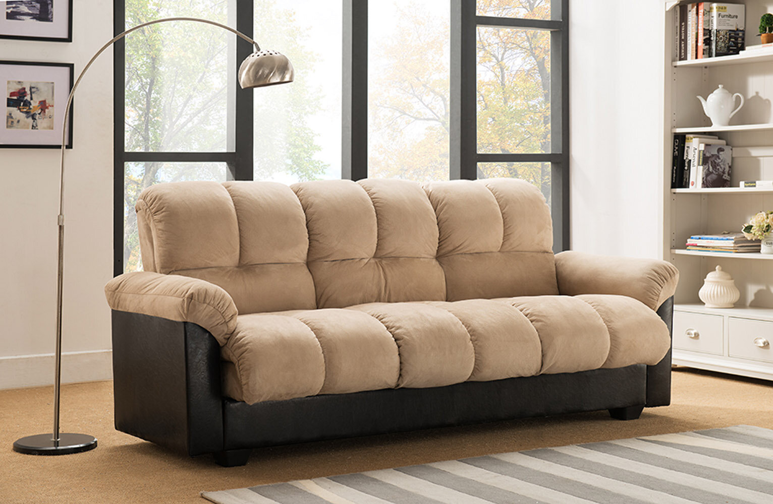 Hokku Designs Dalonte Full 83'' Upholstered Convertible Sofa & Reviews