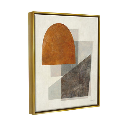 Formes géométriques terreuses, impression sur bois