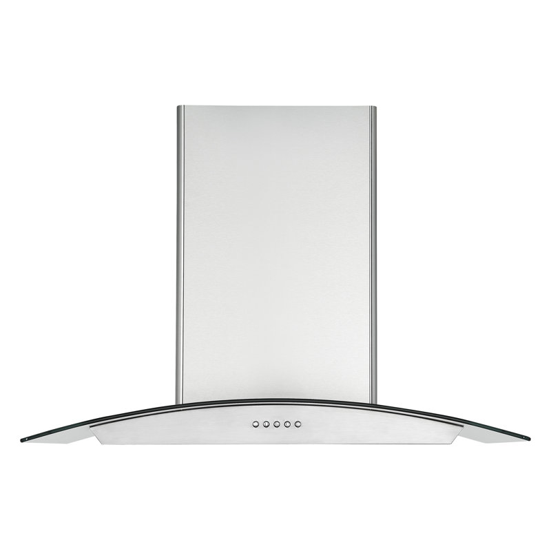Hotte de cuisine murale convertible 30 pouces 280 cfm en acier inoxydable