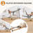 Pilates Reformer Machine, 97" L Foldable Studio Grade Pilates Equipment for Gym and Home, Oak Wood Pilates Reformer with Versatile Reformer Accessories