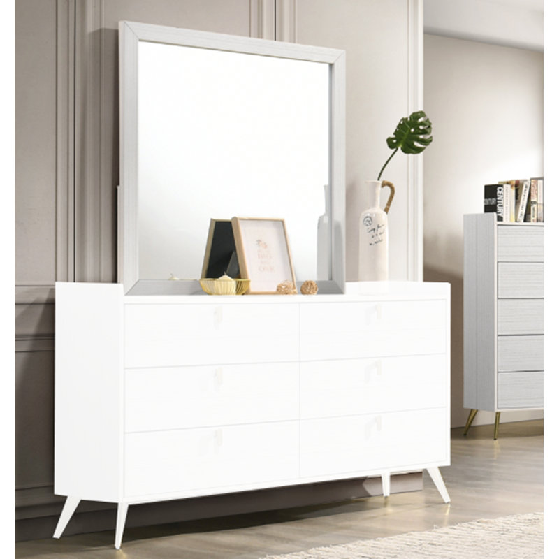 Engineered Wood Flat Wall Mirror