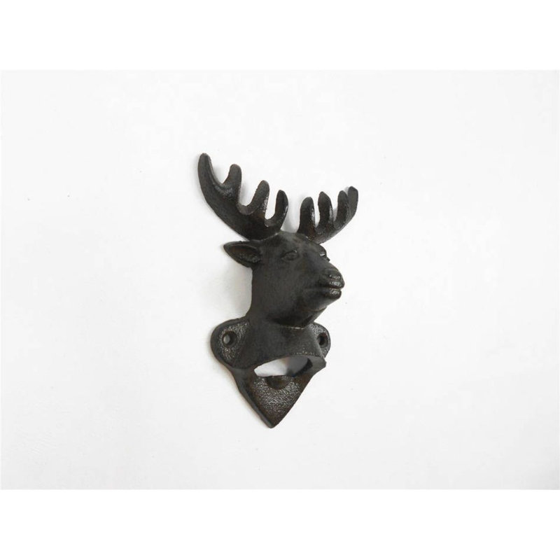 Ouvre-bouteille de cerf fonte, Noir