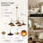 Justyce 5 - Light Dimmable Wagon Wheel Dining Room Chandelier with UL Listed-1069971125