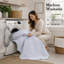 Ensemble de couvre-lit matelassé en microfibre à motif floral-124308873-124308869