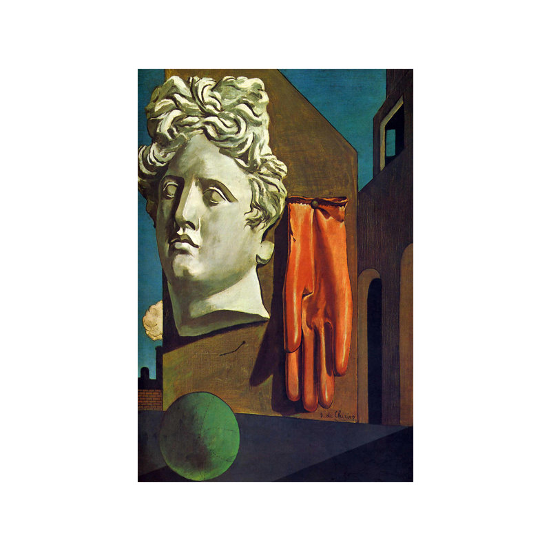 The Song Of Love by Giorgio De Chirico - Wrapped Canvas Painting, 101.6 cm H x 66.04 cm W x 3.175 cm D