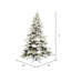 Sapin de Noël artificiel vert et blanc Acree-2113955435