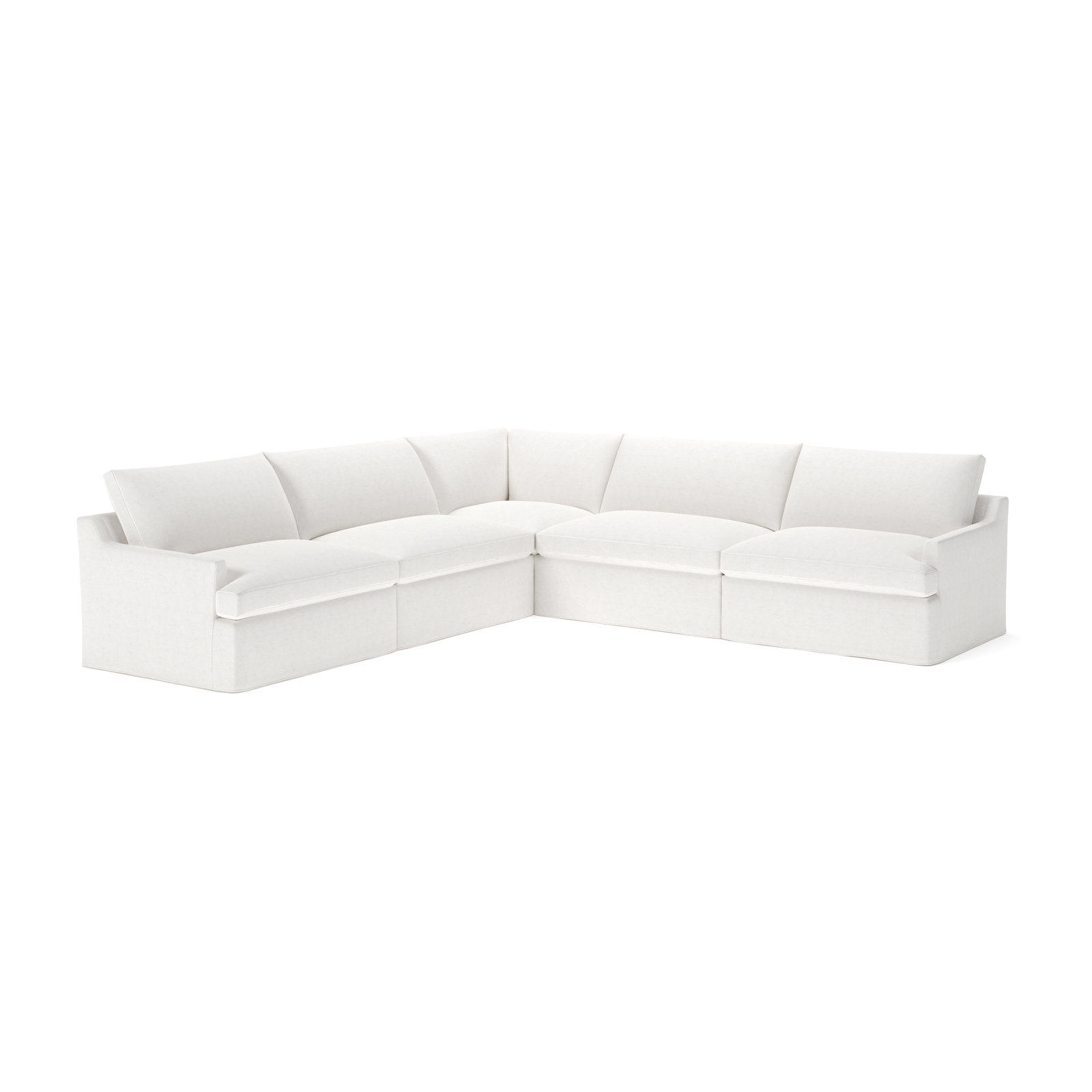 Wrenley Reversible Sectional, Nomad Snow Crypton® Chenille