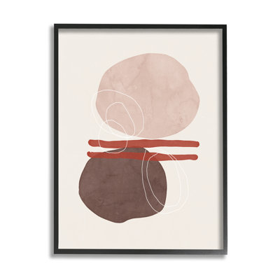 " Abstract Round Shapes Contemporary " by Nina Blue