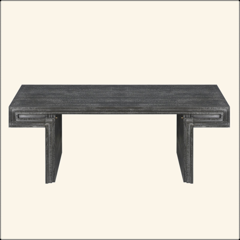 Table basse American Vintage, Noir antique