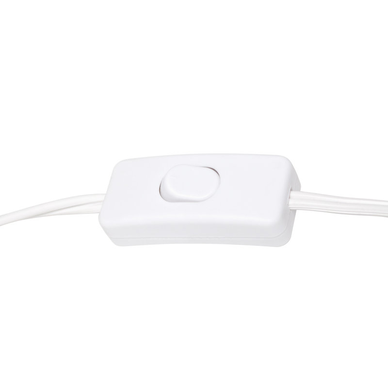 Lampe de table Dunnam, Blanc, Blanc, Non
