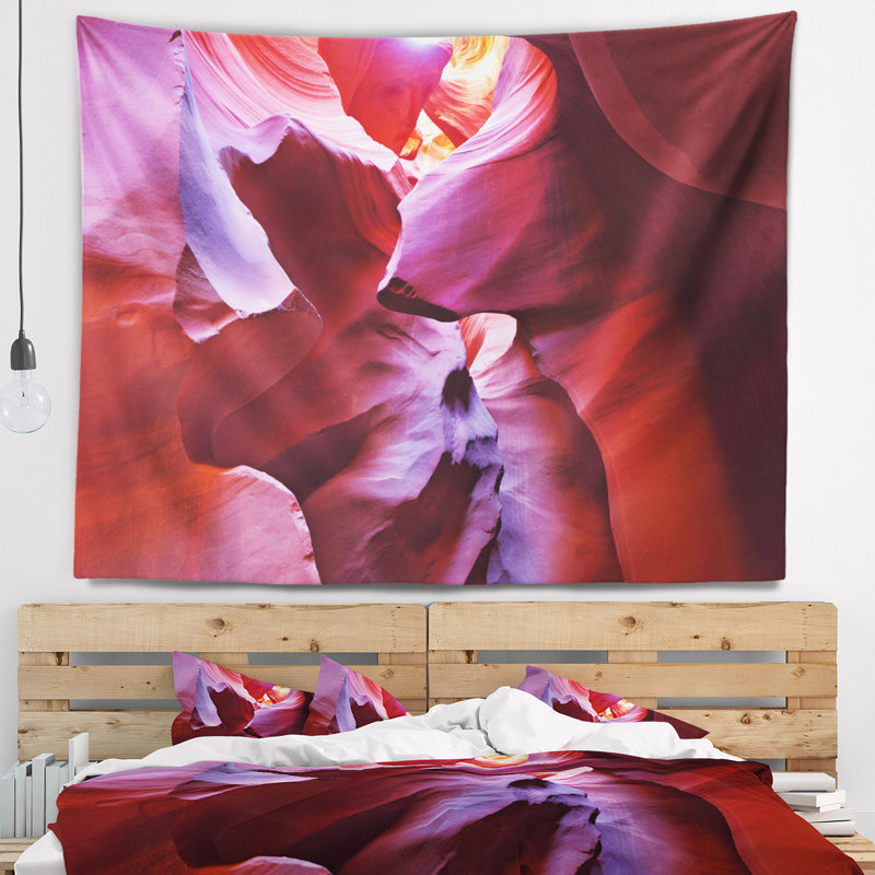 Tapisserie «Purple Rays» dans Antelope Canyon, H 32 po x l 39 po