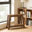 Console à pieds triangulaires en bois