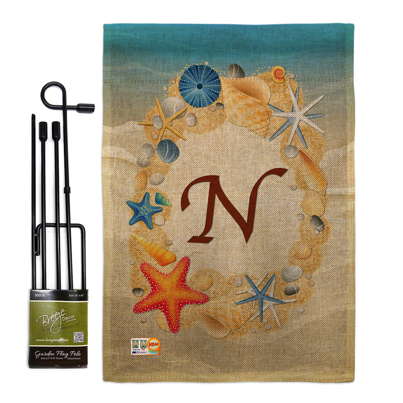 Double Sided 18.5'' H x 13'' W Polyester Flag Set, N
