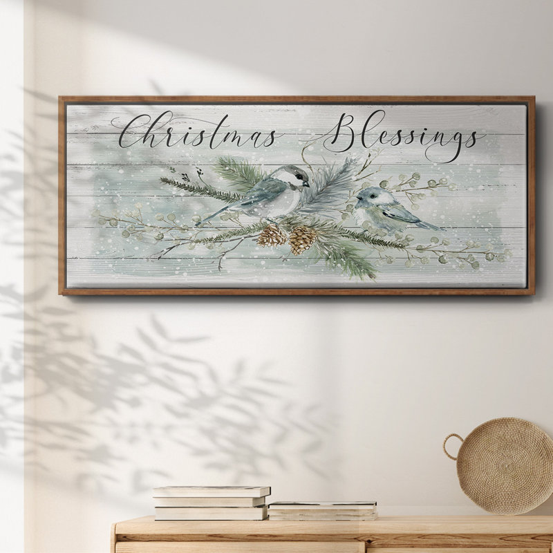 Christmas Blessings- Framed Canvas