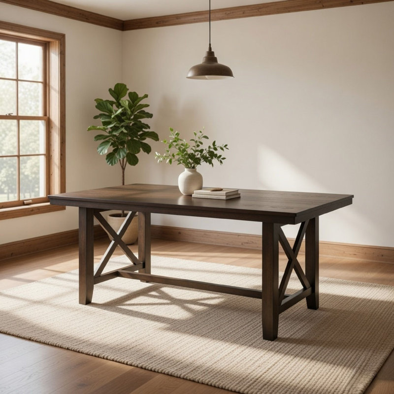 Table de salle à manger rectangulaire L 42 po x l 66 po Luo