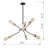 6 Lights Sputnik Chandelier