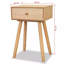 Morwenna 40cm W Solid + Manufactured Wood Bedside Table-30106992