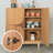 Solid Wood Storage Console Table-108830677