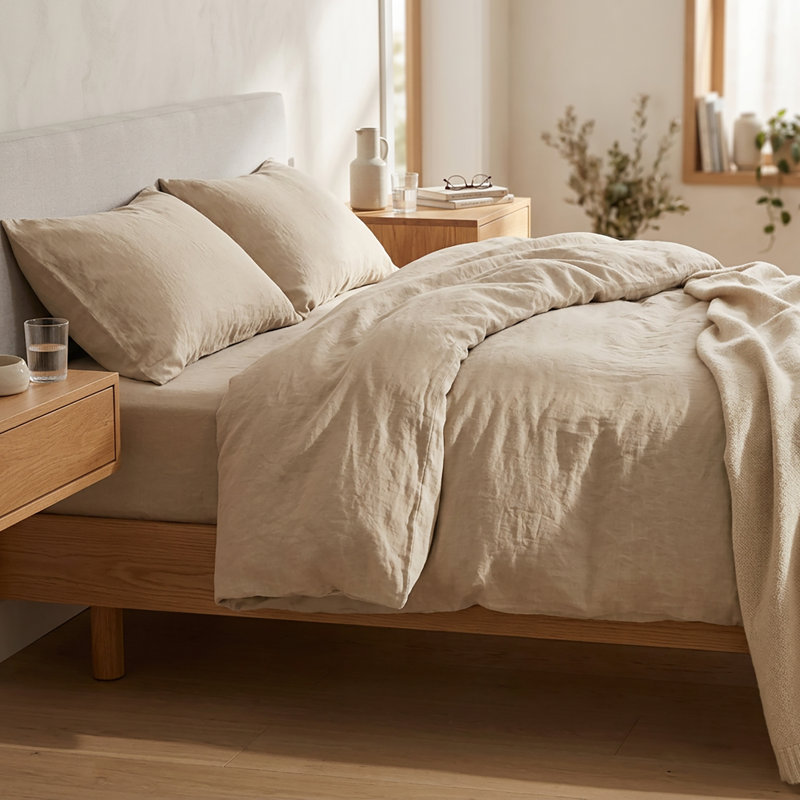 Housse de couette kaki, Grand lit