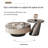 Simple Round Supercrystalline Stone Coffee Table Coffee Table-123429581