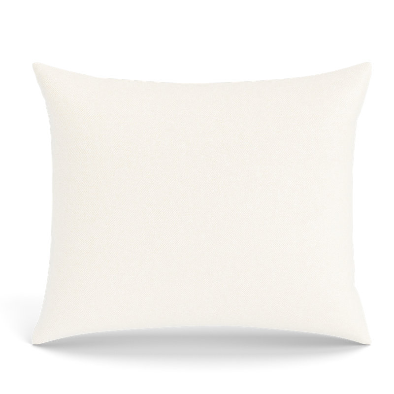 Chino Pillow Cover & Insert, Rectangle 30"H x 36"W, Pearl