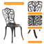 Ensemble de table bistro en aluminium 2 trous avec parasol Olivar