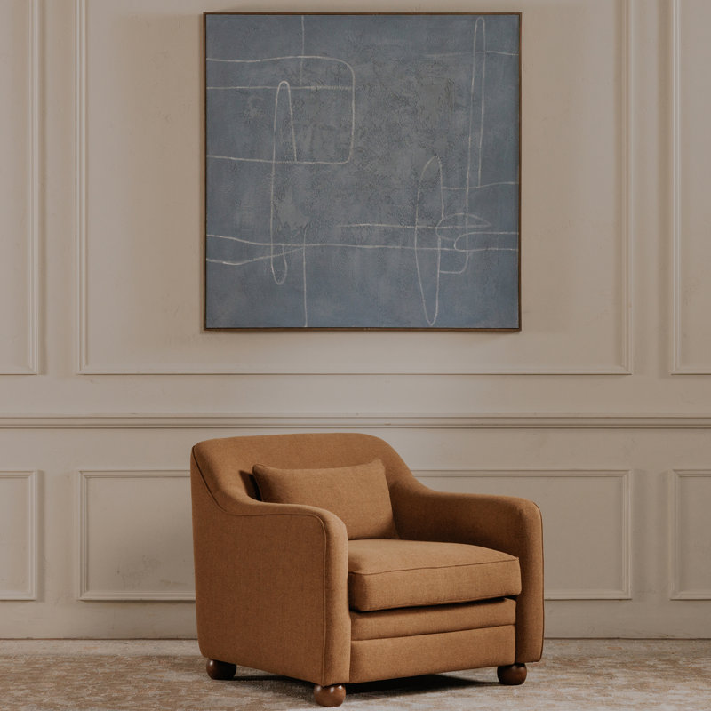 Notion Framed Painting Brown, White/Blue