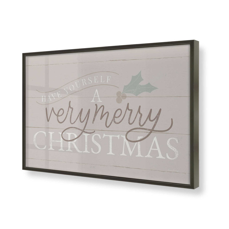 «Warm Holiday Wishes Print», Cadre photo noir satiné, H 9 po x l 11 po x P 1,25 po