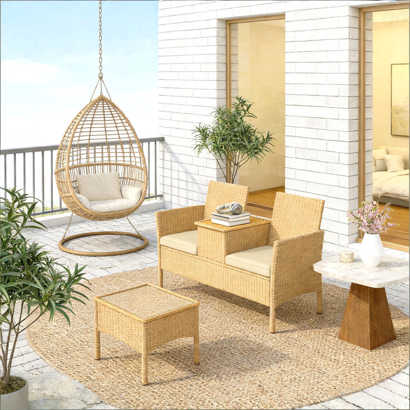 Causeuse de patio, canapé d'extérieur