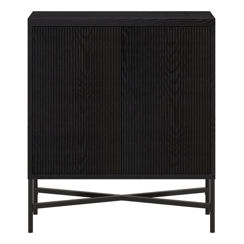 Lakeasha 2 - Door Standard Accent Cabinet, Black Grain